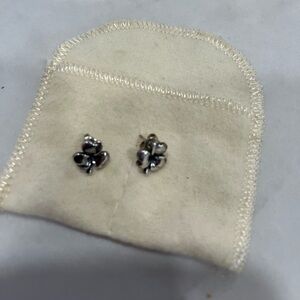 Euc James Avery sterling silver shamrock earrings